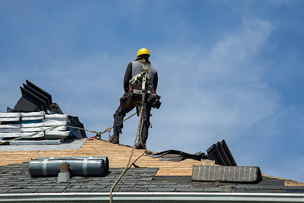 Professional Flat Roof Repair technician working in Experiment, GA